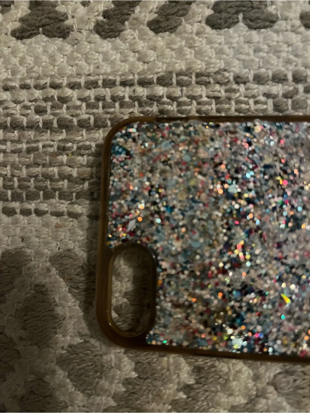 Apple Multicolor Glitter Phone Case